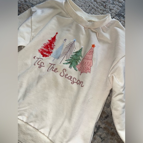 “Tis The Season” pullover sweatshirt size 2T - Picture 2 of 2
